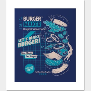 Arcade Burger Posters and Art